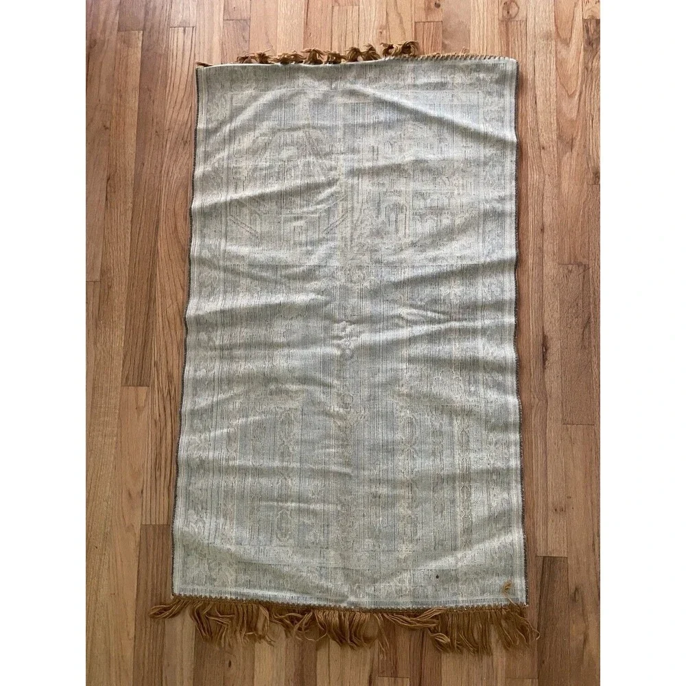 Vintage Turkish Prayer Rug / Tapestry 26”x43” Plus 3” Fringe